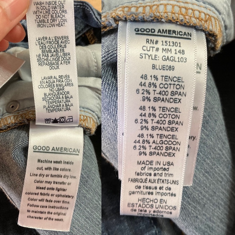 Good American Good Legs Skinny Jeans size 00/24 - Picture 16 of 16